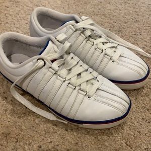 K SWISS White Sneakers leather